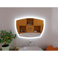 Зеркало для ванной с подсветкой Асти 135х75 см