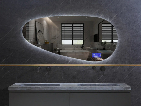 Зеркало в ванную с блютуз и подсветкой Версо 100х70 см